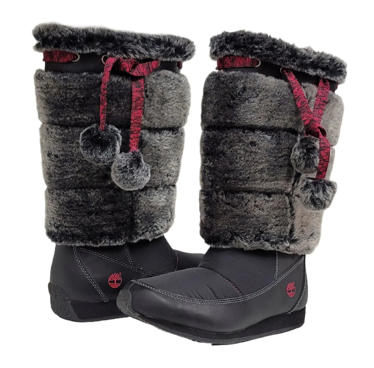 Timberland Junior Big Kid Winterberry Tall Fur Medium Boot Black 59994 Proportion 4.5 US