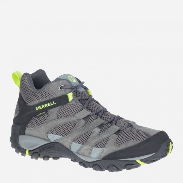 Merrell J036211 Mens Hiking Shoes Alverstone Mid GTX Granite/Keylime US Measurement 12