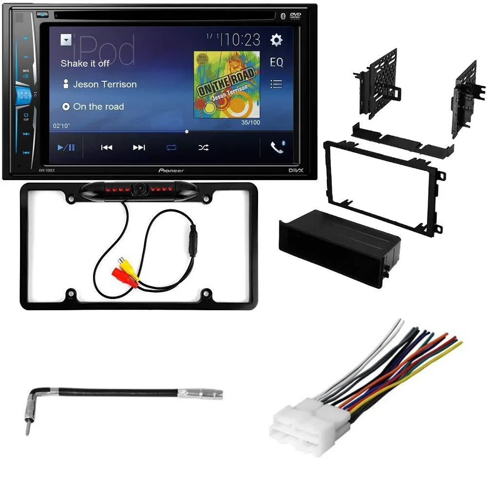 KIT771 Bundle with Pioneer Multimedia DVD Car Stereo and Installation Kit - for 1990-1992 Cadillac Fleetwood Brougham / Bluetooth DVD Touchscreen Radio - Backup Camera, 2 Din Dash Kit