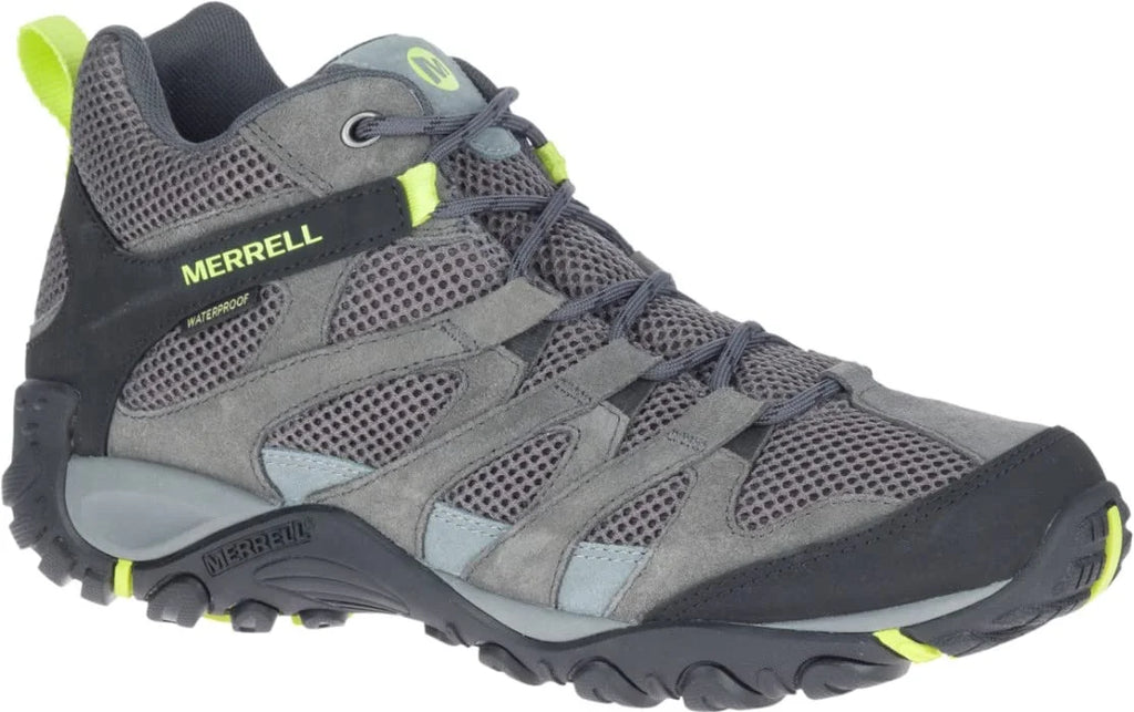 Merrell J036211 Mens Hiking Shoes Alverstone Mid GTX Granite/Keylime US Measurement 12