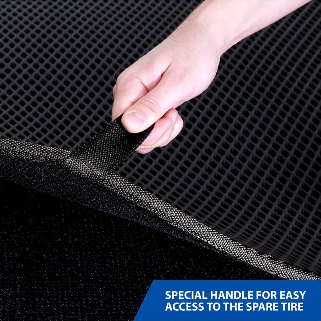 Goodyear Custom Fit Cargo Mat Liner for Jeep Wrangler 2019-2024 - Heavy Duty Trunk Liner, Dimond Shape, Luggage with Waterproof, Liquid & Dirt Trapping Technology - Anti-Slip Cargo Liner - GY004562