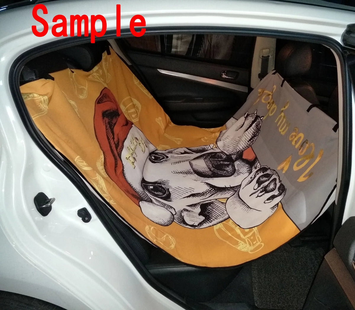 GCKG Lovely Melody Music Notes Pet Car Seat Cover Dog Car Seat Mat Hammock Cargo Mat Trunk Mat For Cars Trucks and SUV 54x60 inches