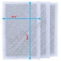 RAYAIR SUPPLY 24x31 Replacement Filter Pads Compatible with MicroPower Guard Air Cleaner (3 Pack) WHITE