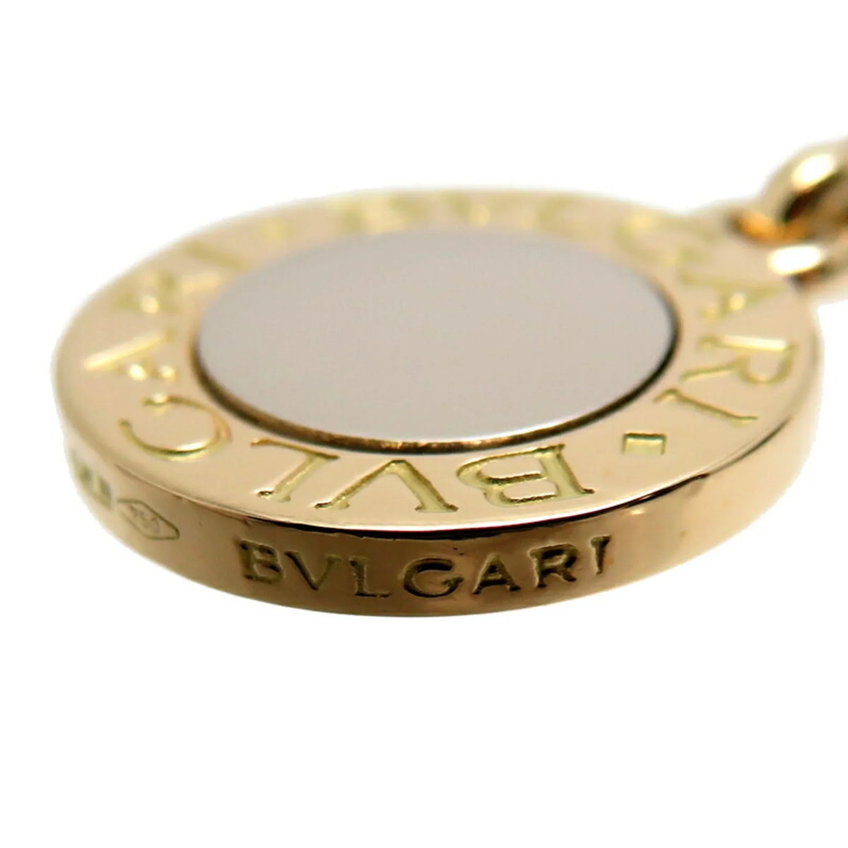 Pre-Owned BVLGARI Female and Men's Charm 750 Yellow Gold (Good)