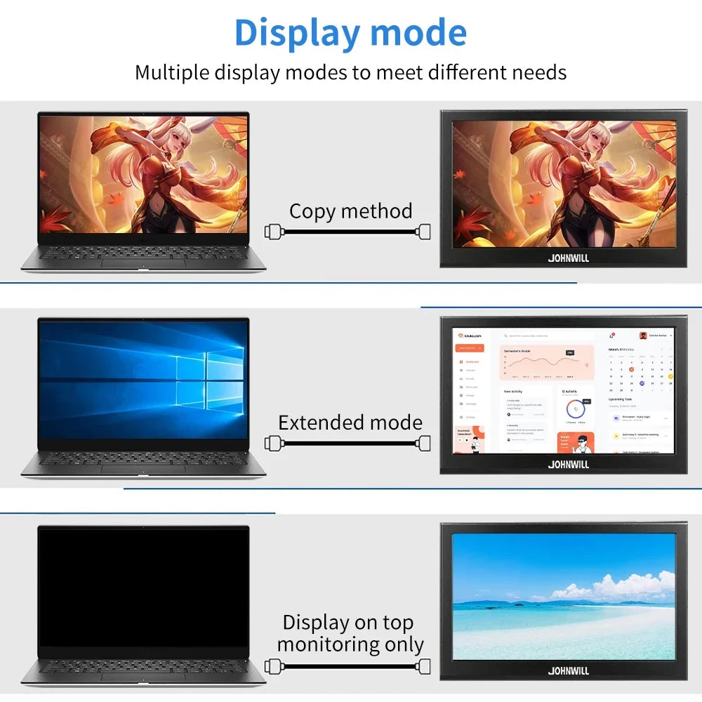 Protable Monitor 11.6 Inch 1366x768 60Hz TouchScreen Compture Monitor For PC Gamer PS4 XBOX Stick Switch Raspberry PI Display
