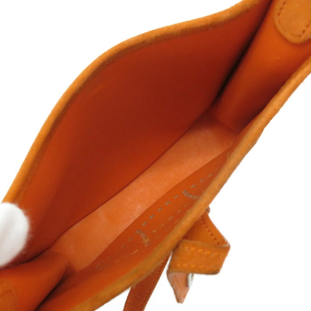 Pre-Owned Hermes Evelyn TPM Dobris Orange Shoulder Bag □ H Engraved 0069HERMES (Fair)