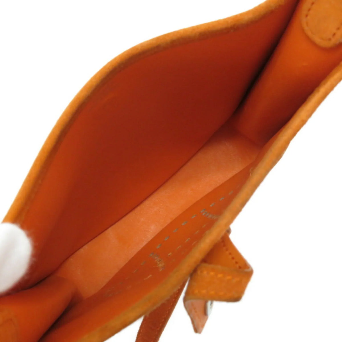 Pre-Owned Hermes Evelyn TPM Dobris Orange Shoulder Bag □ H Engraved 0069HERMES (Fair)