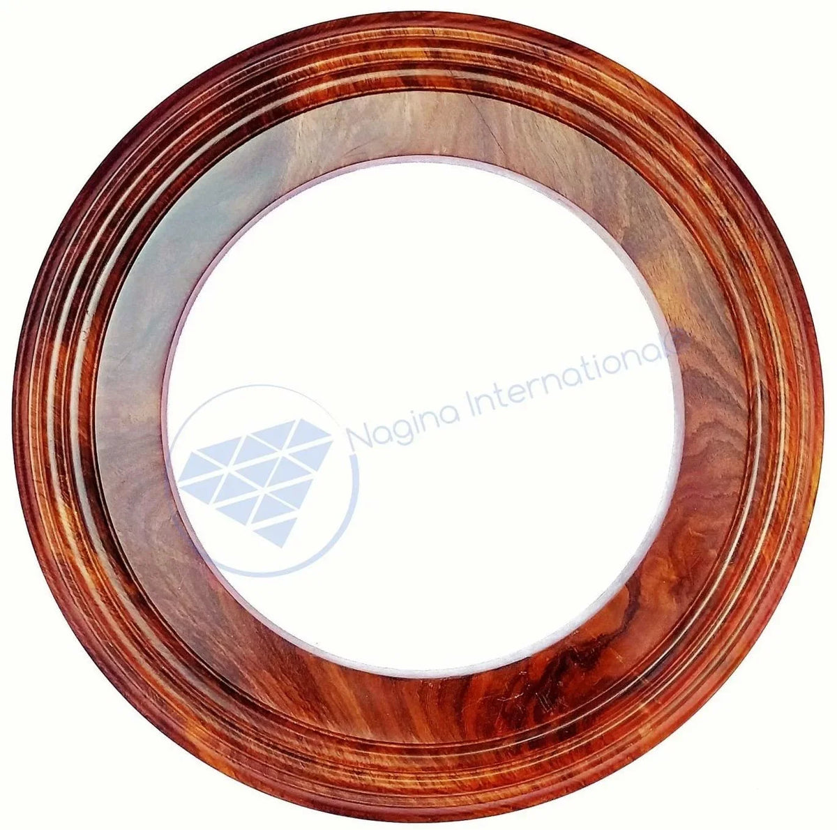 Nagina International Polished Handcrafted Wooden Base | Solid Hardwood Frame (4 Inches)