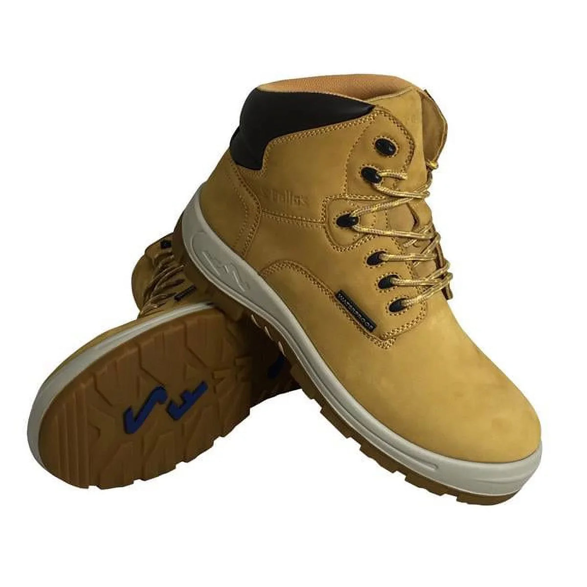 Men's Poseidon Comp Toe Waterproof 6 in. Hiker Work Boot Wheat - Measurement 9.5