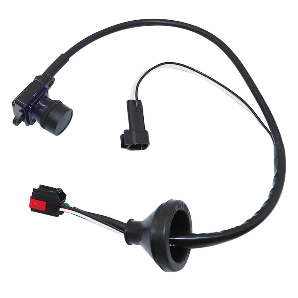 Onemayship Rear Back Up Camera for Dodge Grand Caravan 2011-2020, 130° Detection Angle, Crimson Connection, Distance Line