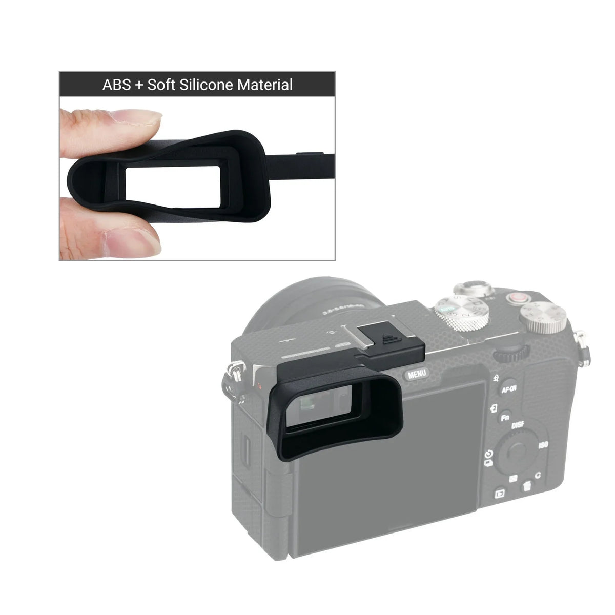Extend Camera Eyecup Eyepiece Viewfinder for Sony A7C Alpha 7C ILCE-7C