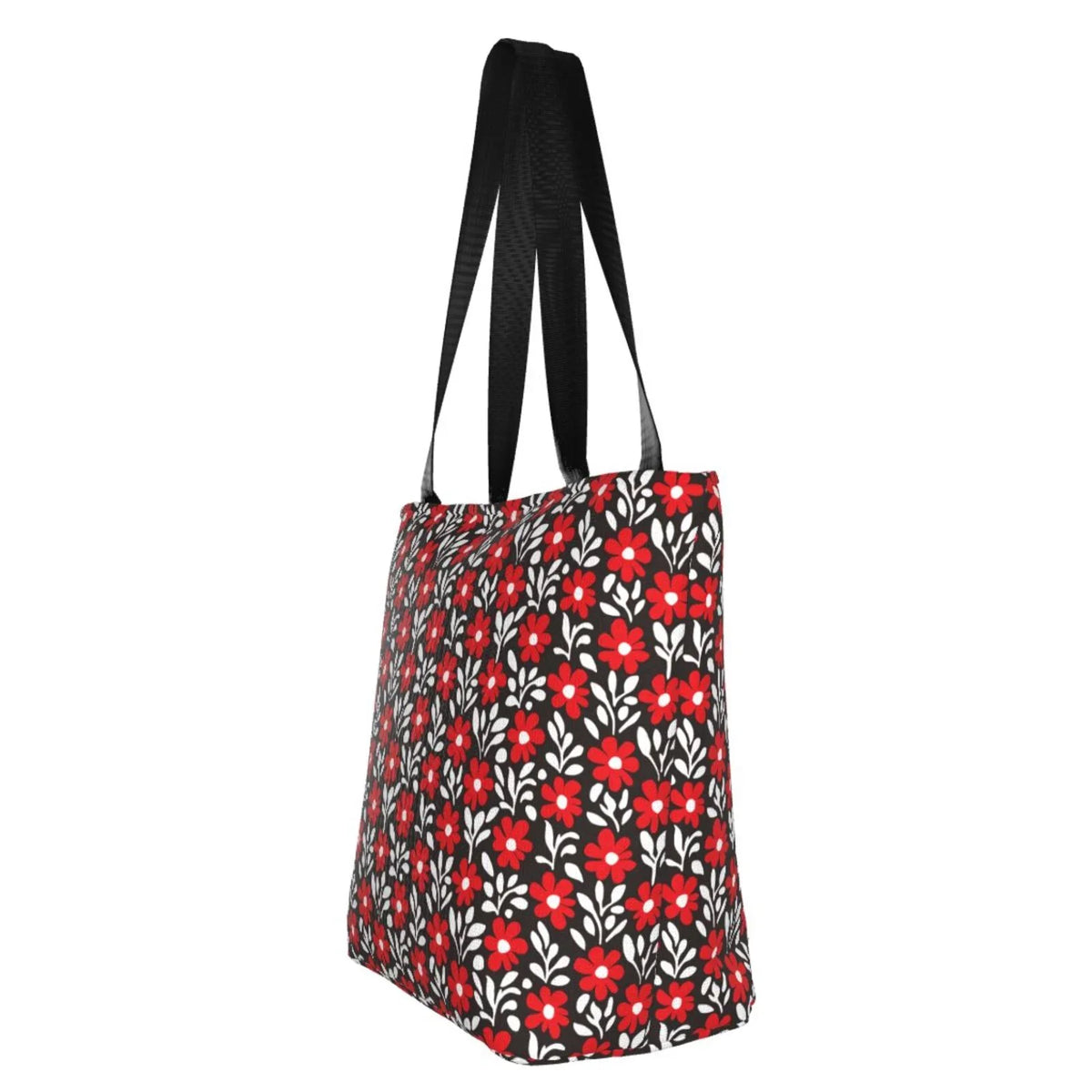 Lukts Crimson Floral Tote Bag,Shoulder Bag Female Hobos Handbags Large Capacity Shopping Bag
