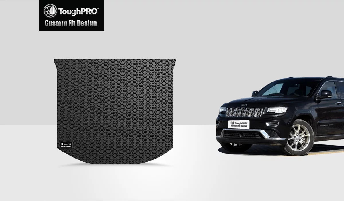 ToughPRO - Cargo Mat Compatible with JEEP Grand Cherokee - All Weather Heavy Duty (Made in USA) - Black Rubber - 2013