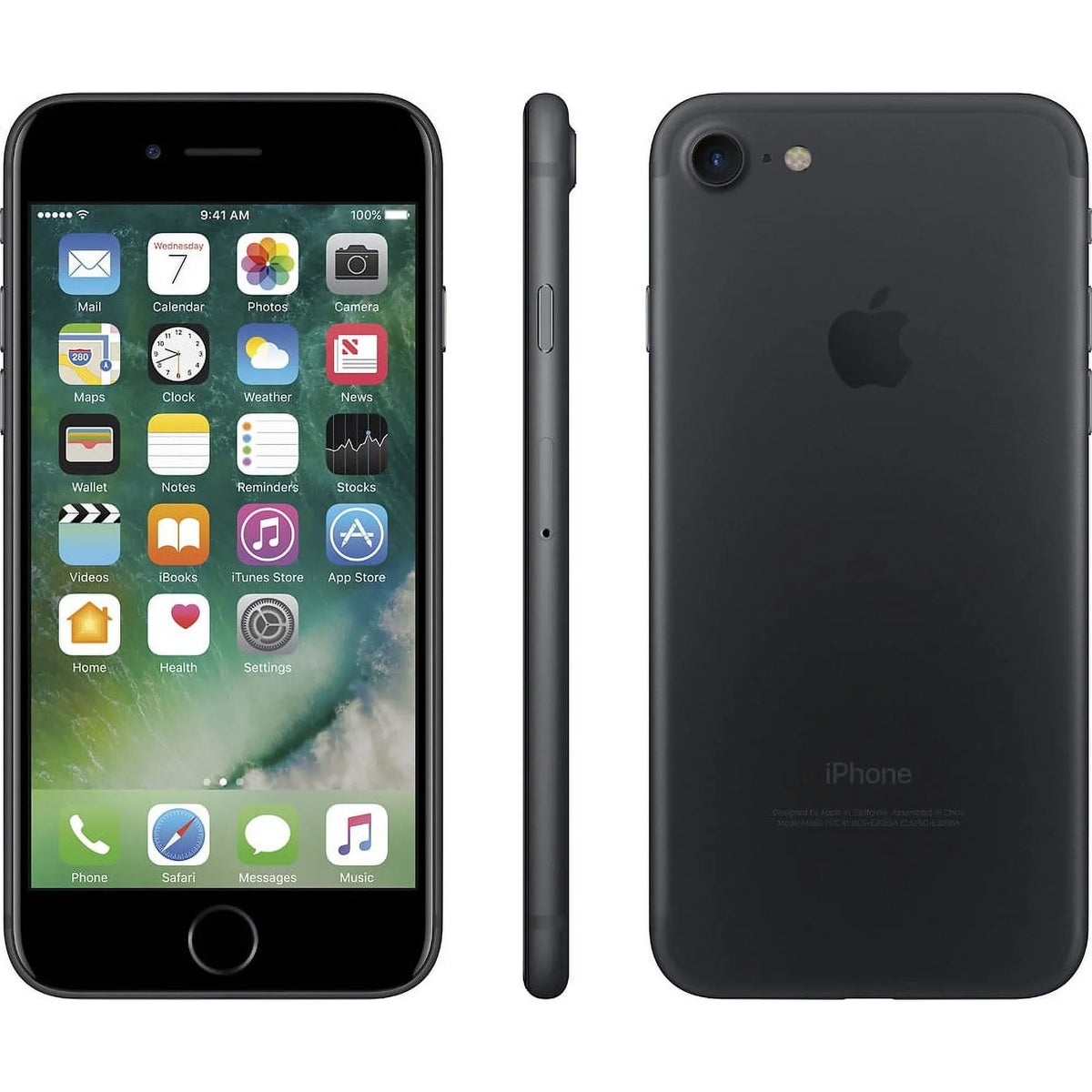 Crimson Apple iPhone 7, 32 GB, Black - GSM Unlocked - GSM compatible (Refurbished)