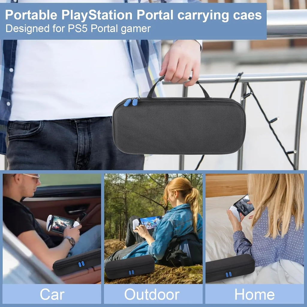 Uberwith Carrying Storage Case for PlayStation Portal,Portable Travel Case Fit for ps5 portal handheld Storage Game Consoles,EVA Portable PS Remote Streaming Console Pouch Carry Case Hard Shell