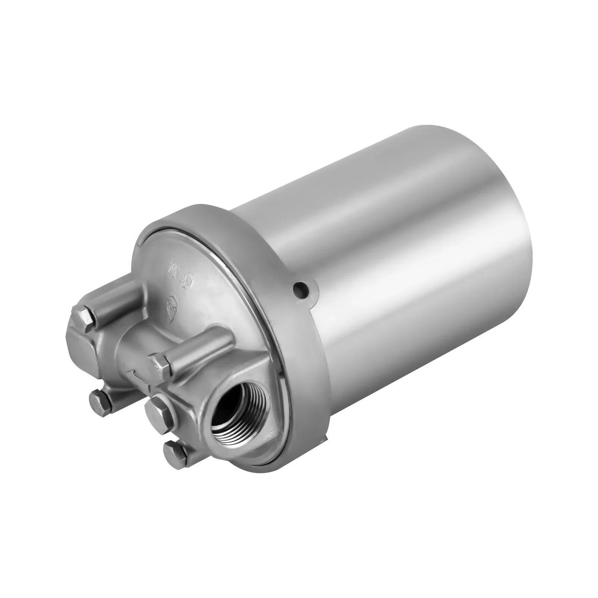 Miumaeov Stainless Steel Water Filter Housing Heavy Duty Silver Water Filter Shell 5 inch Filter 3/4 inch NPT Inlet and Outlet Stainless Steel Water Filter Shell with Bracket and Wrench Pin