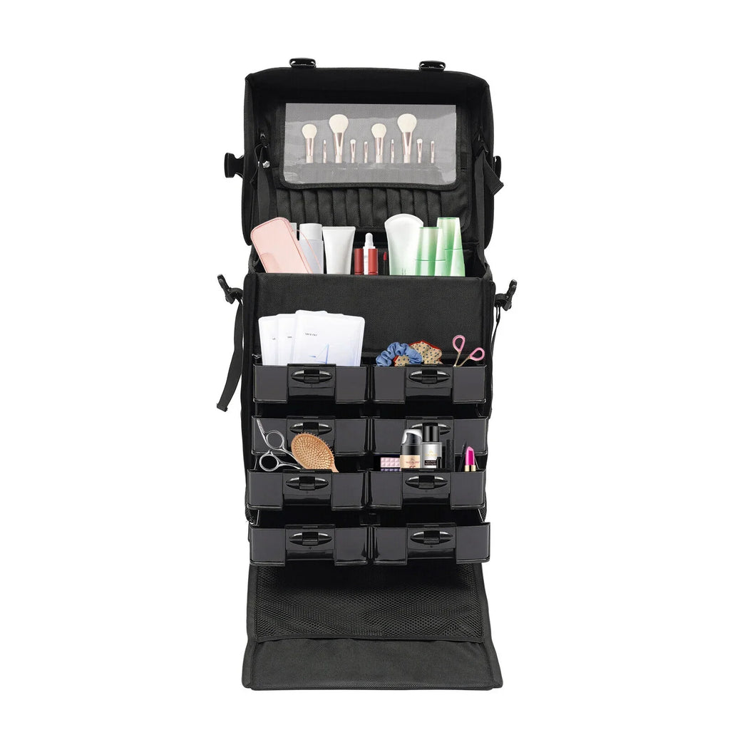 PRO Rolling Makeup Train Case Cosmetic Trolley Makeup Storage Modern