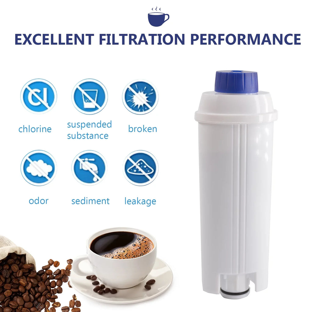 4Pcs Coffee Replacement Filter Cartridge Replacement Filter Coffee Filter Compatible with Delonghi DSL C002 Maker Machine Coffee Machine Accessory Filter for Coffee Maker