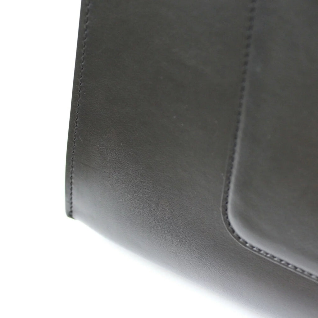 Pre-Owned CELINE Celine Handbag Edge Overseas Large Black Yellow Girls Leather (Fair)