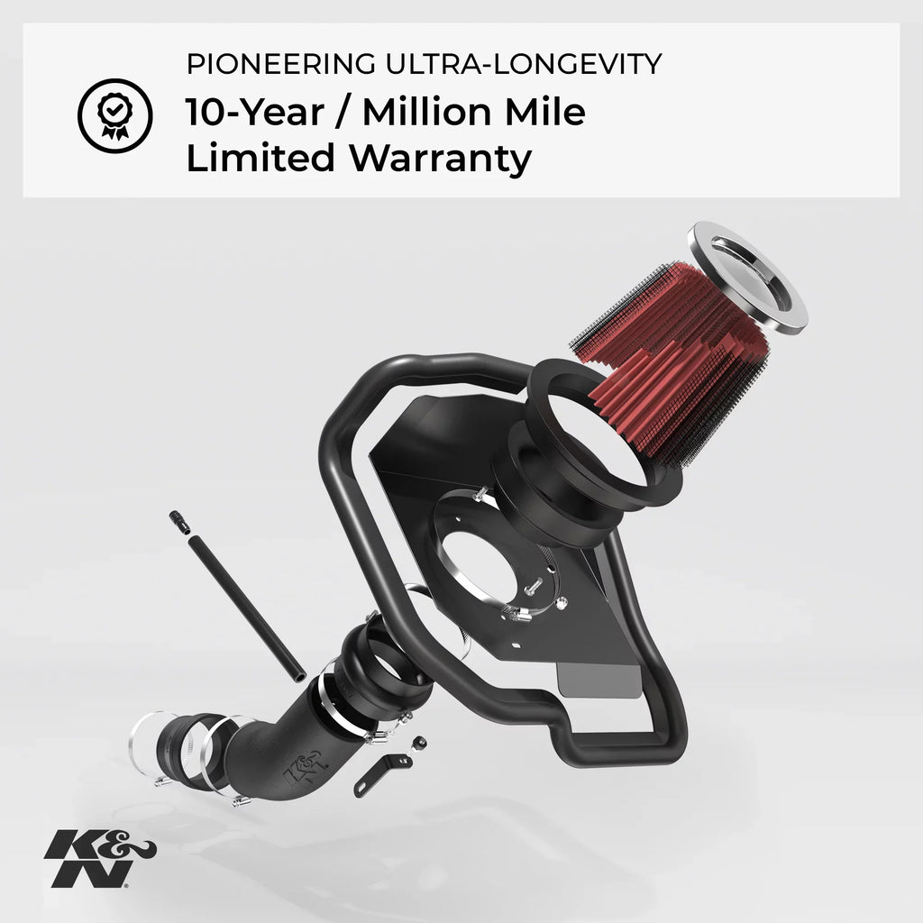 K&N Cold Air Intake Kit: High Performance, Guaranteed to Increase Horsepower: 50-State Legal: 2003 FORD (Crown Victoria)57-2553