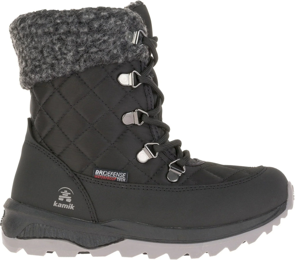 Kamik Libra big kids Winter waterproof Boots black Proportion 3 youth New in box