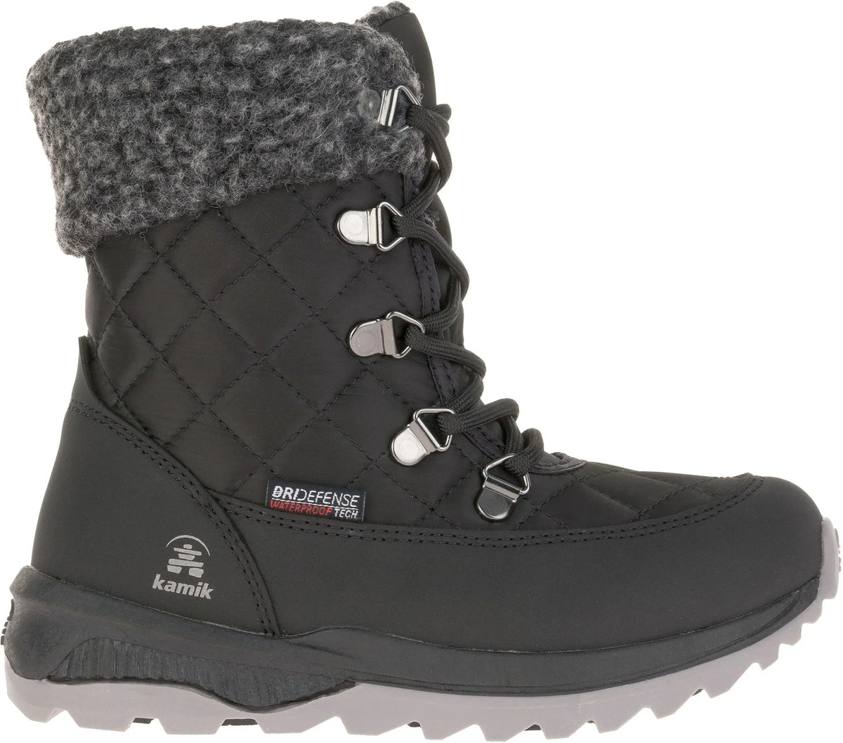 Kamik Libra big kids Winter waterproof Boots black Proportion 3 youth New in box