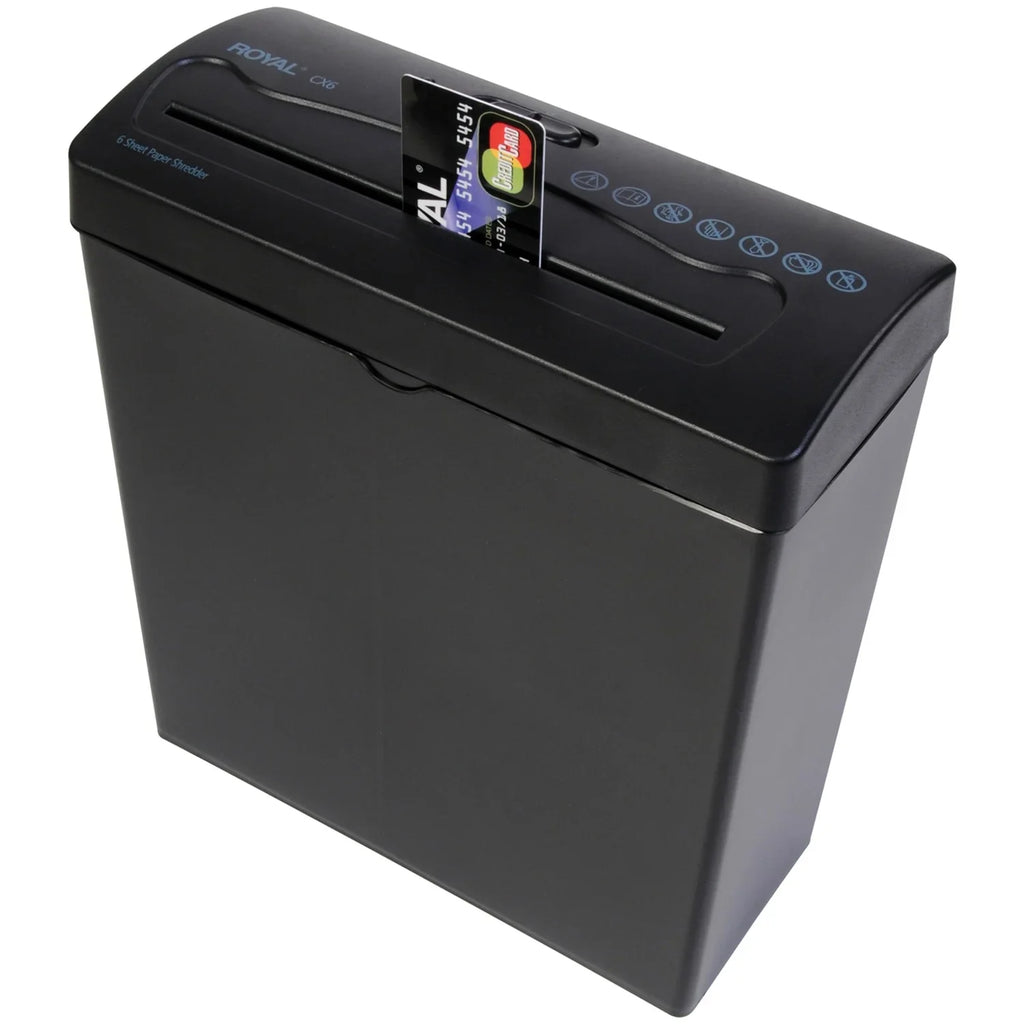 Royal CX6 6-Sheet Crosscut Paper Scarlet