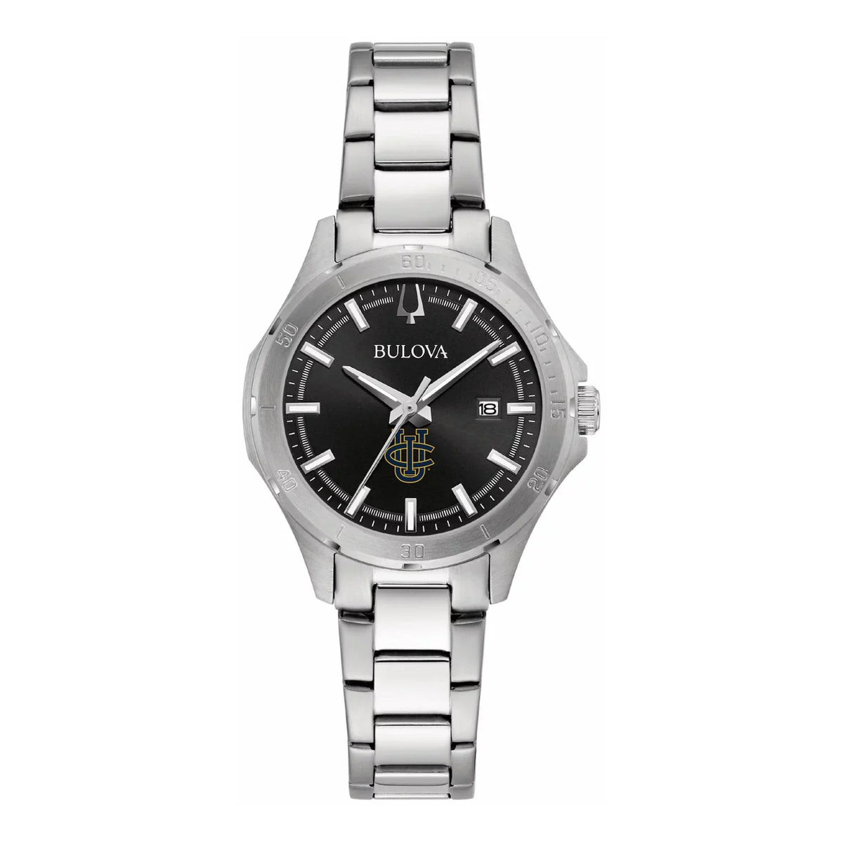 Girls Bulova Black UC Irvine Anteaters Stainless Steel Sport Classic Watch