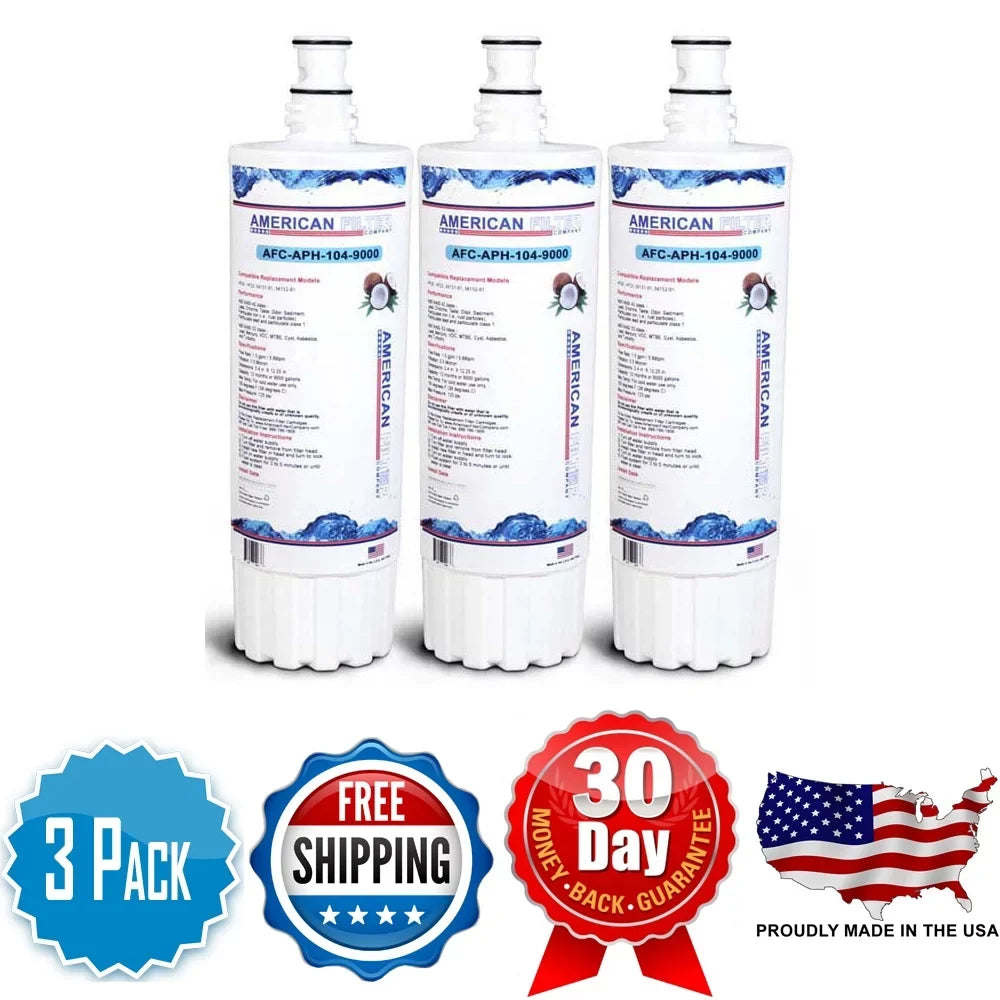 AFC Brand , Water Filters , Model # AFC-APH-300-12000SK , Compatible with CUNO® HF35-S - 3 Pack - Made in U.S.A.