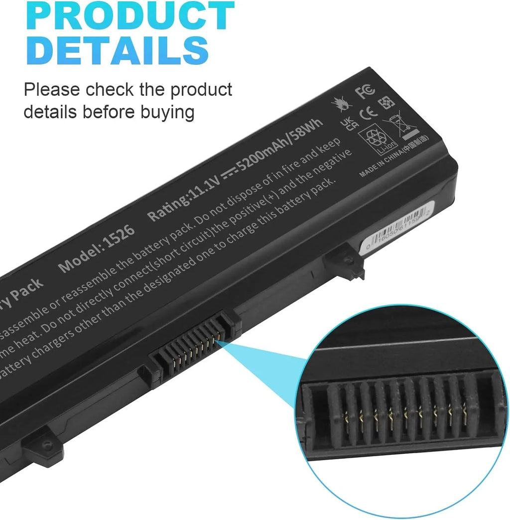 Fancy Buying Laptop y for Dell Inspiron 1526 1525 1545 1546 1750 1440 Pp29l Pp41l Fits Gw240 Rn873 M911g M911