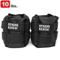 Fitness Maniac Ankle Weights Leg Resistant Adjustable Strap Home Gym Strength Training 10 lbs