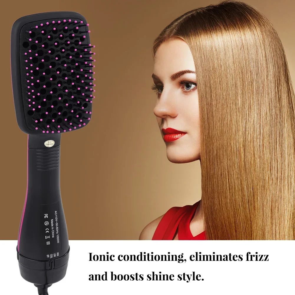 2 In 1 Multifunctional Anion Hair Dryer Brush Comb Styler Frock Tool, Hair Blow Dryer, Paddle Brush