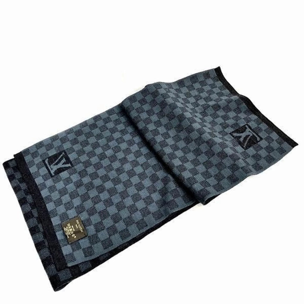 Pre-Owned Louis Vuitton Damier Echarpe Petit M75342 Grey Accessories Scarf Men's Feminine (Good)