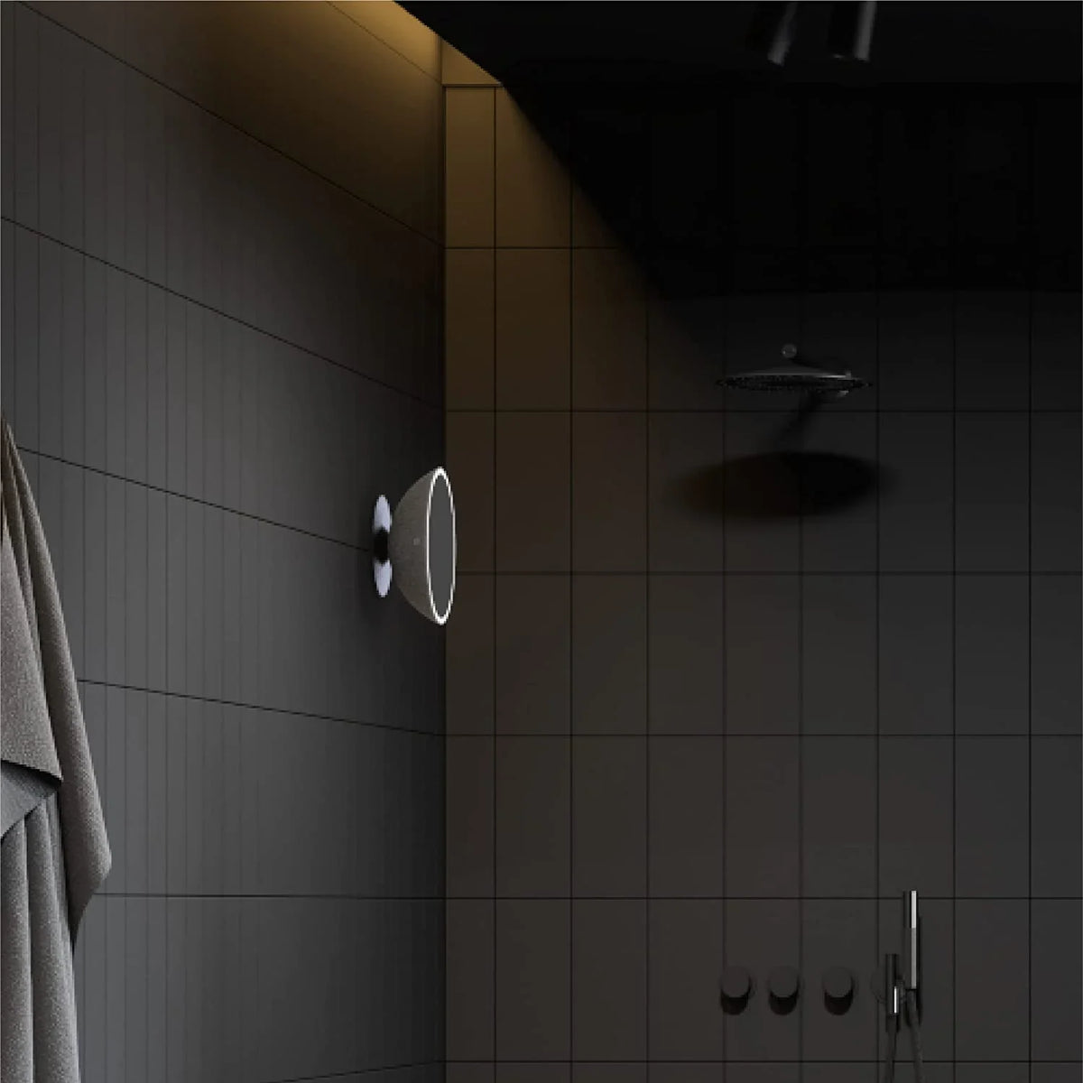 Sharper Image LED Fogless Shower Mirror and Bluetooth Speaker