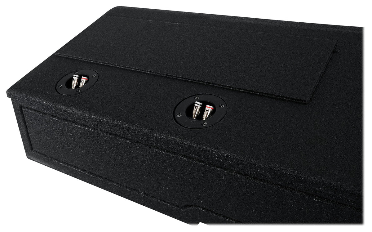 Rockville REC120 Quad 8" Ported Bedlined Sub Box For 2007- CURRENT GM Crew Cab