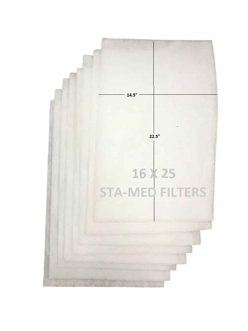 AmClean Comfort 16x25 AE 10 Replacement Media Filter Pad Refills Year Supply (4 Pack)