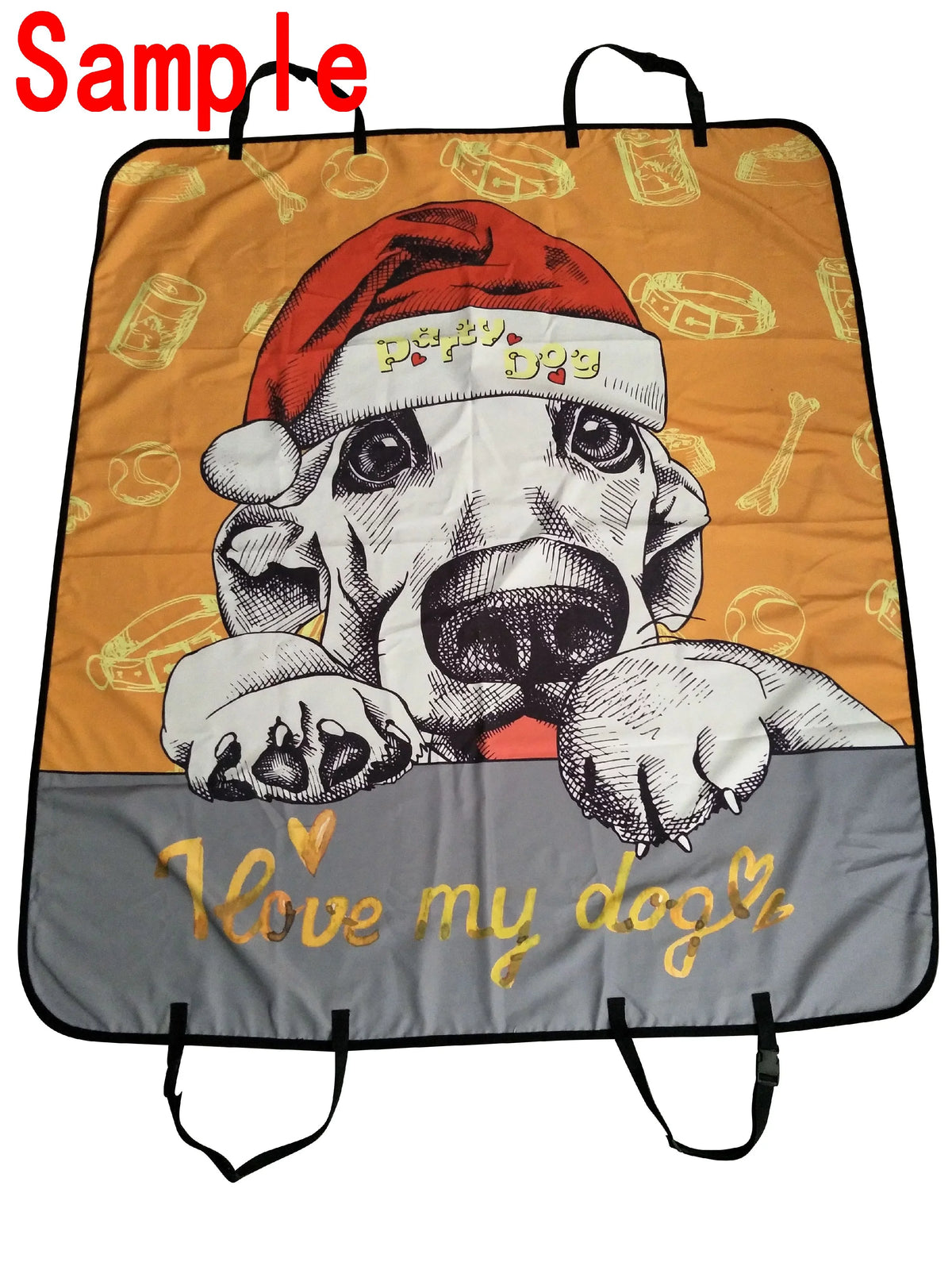 GCKG Lovely Melody Music Notes Pet Car Seat Cover Dog Car Seat Mat Hammock Cargo Mat Trunk Mat For Cars Trucks and SUV 54x60 inches