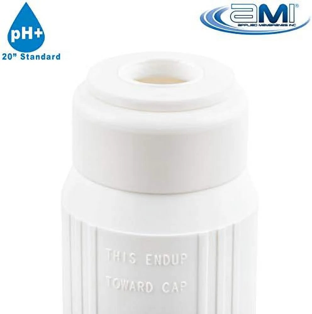 INC Ph Neutralization Water Filter Cartrid | Calcite Filter To Raise Alkalinity Of Low Ph Water | 20" Standard Fit Fits 20” Standard Filter Housing | H-F2520CALCITE (20" Standard)