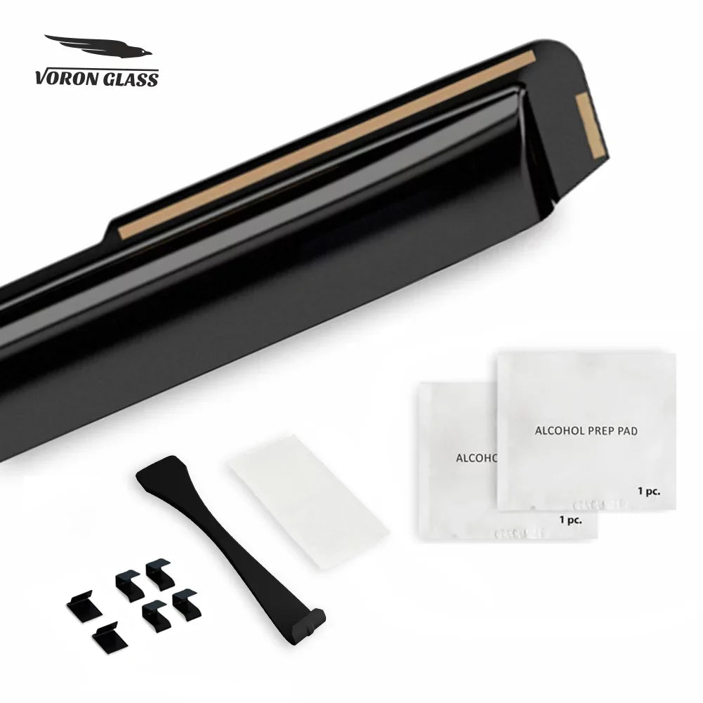 Voron Glass in-Channel Extra Durable Rain Guards for Ford F150 2015-2020 SuperCab (fit for Ford F250-F550 17-23), Window Deflectors, Vent Window Visors, 4 Pieces - 230095