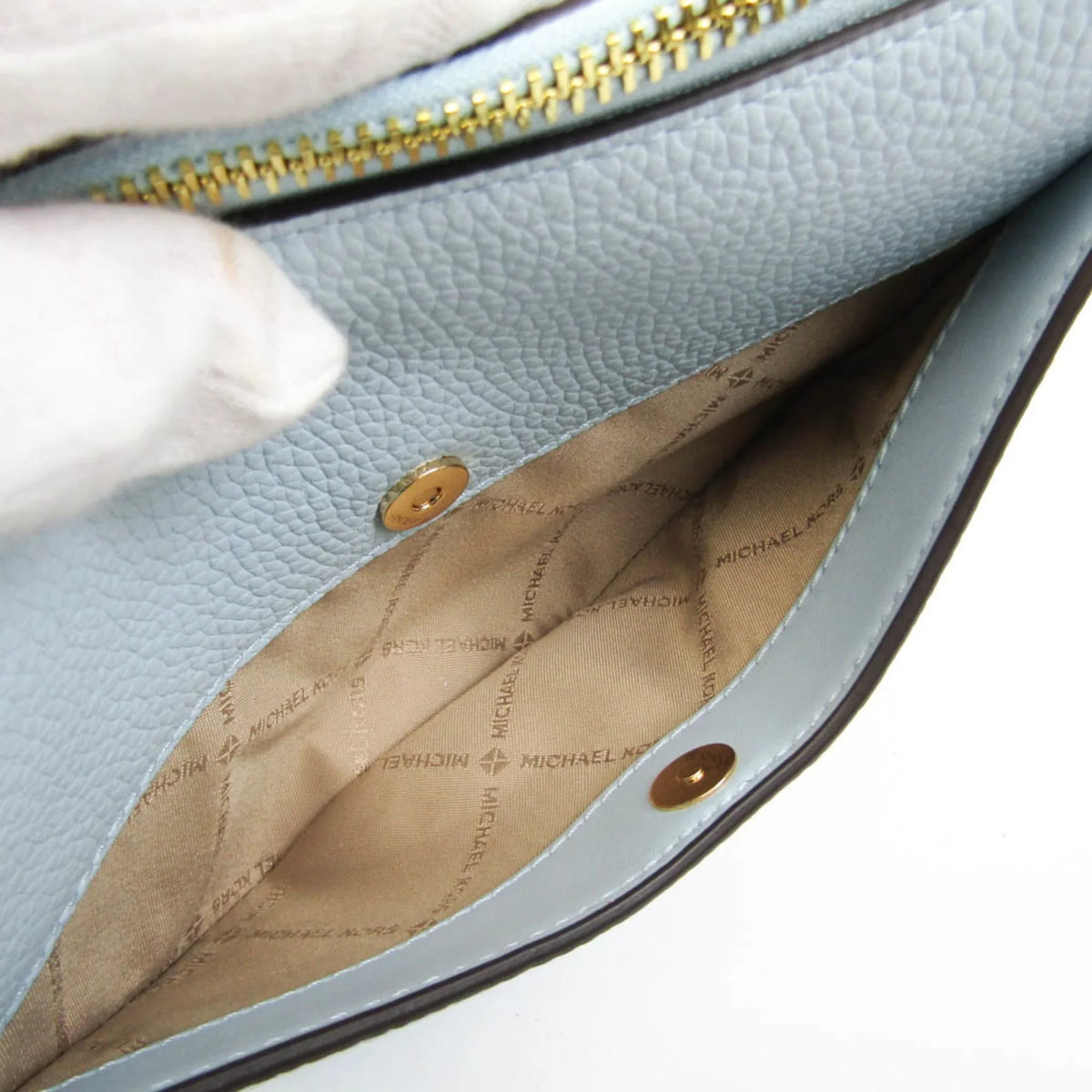 Pre-Owned Michael Kors DOVER 35R3G4DC5L Female Leather Shoulder Bag Light Blue (Good)