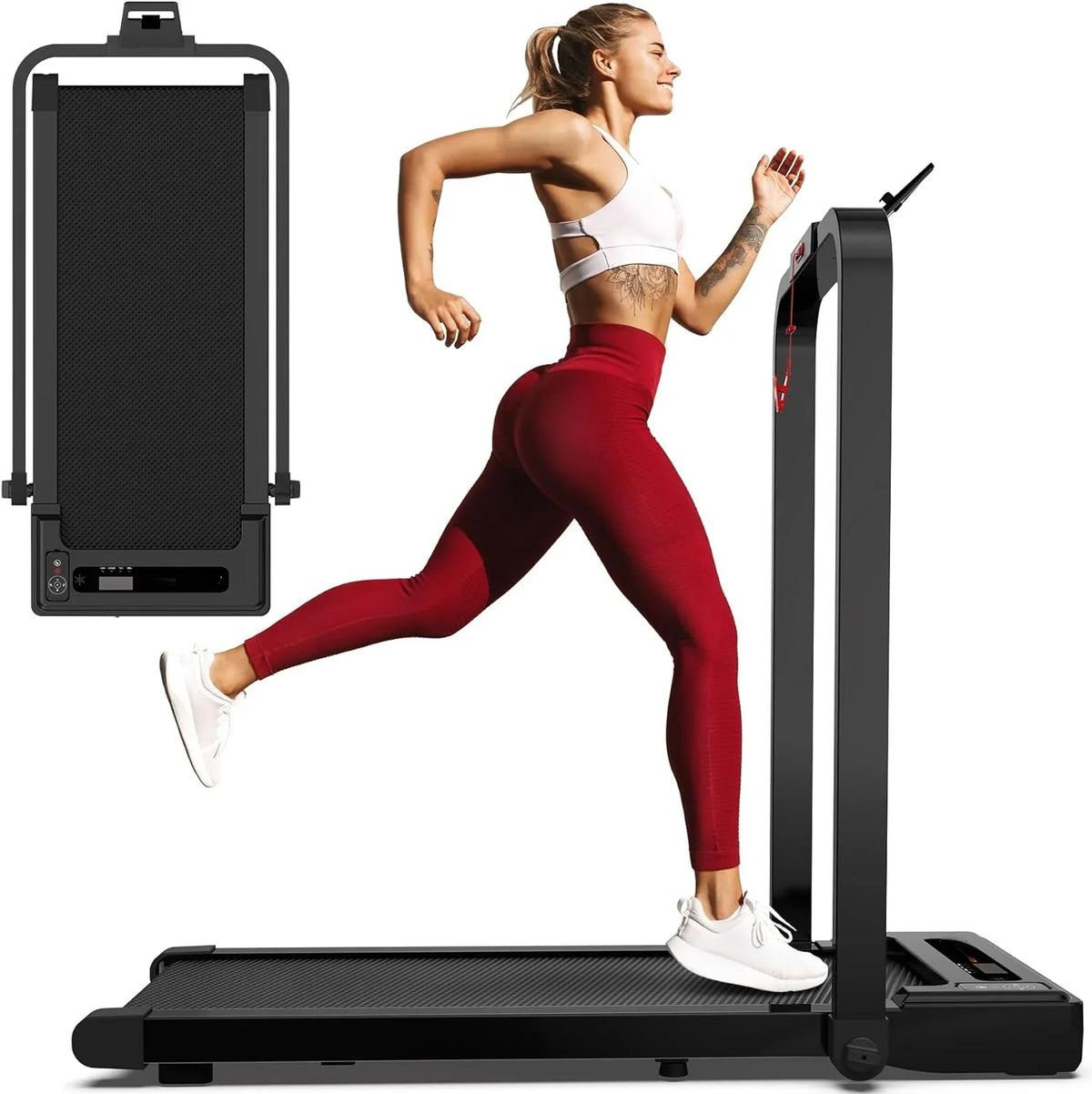 Walking Pad Treadmill, Under Desk Treadmill, Stable and Durable 300 Lb Capacity Treadmills for Home Small, Installation-Free with Remote Control