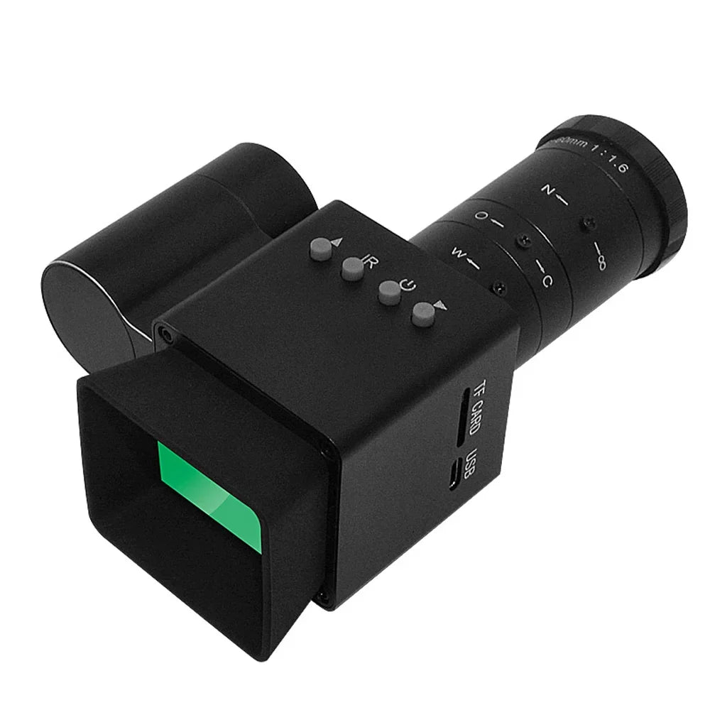 Walmeck 1080P Portable Night-Visions Device Day Night Use 1.54Inch Display Photo Taking Video Recording Burgundy Digital Vedio Camera for Fishing Boating Observation