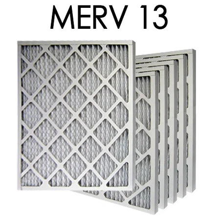 20x20x2 MERV 13 Pleated Air Filter 6PK | 19.5x19.5x1.75 - Actual Fit