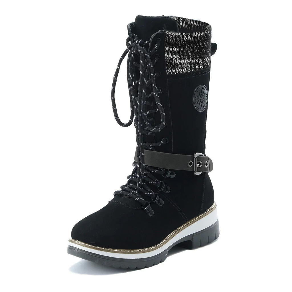 Ladies Proportion 8 Hiking Boots Boots For Feminine Snow Boots Durable Outdoor Thermal Winter Mid Calf Boots Warm Boots