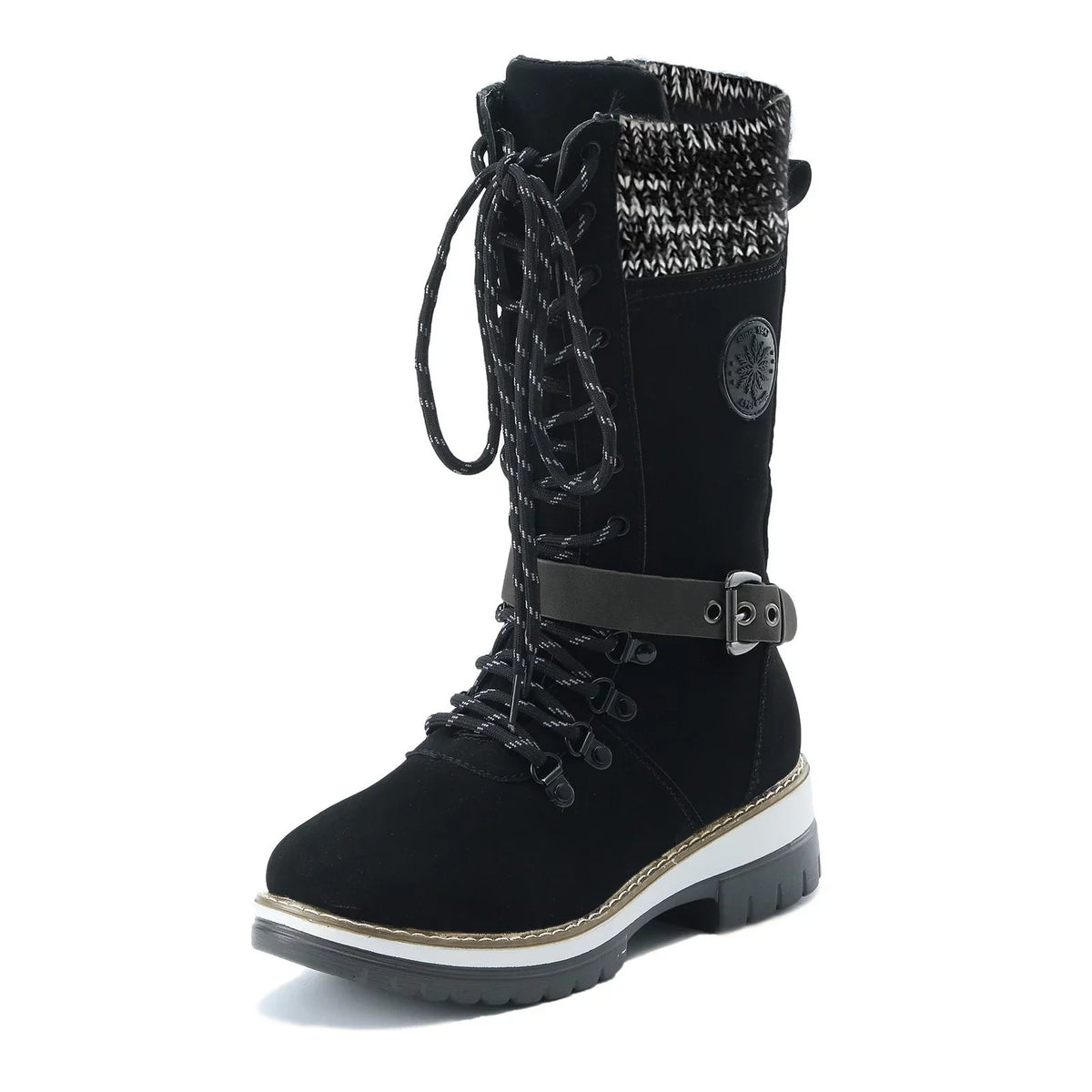 Ladies Proportion 8 Hiking Boots Boots For Feminine Snow Boots Durable Outdoor Thermal Winter Mid Calf Boots Warm Boots