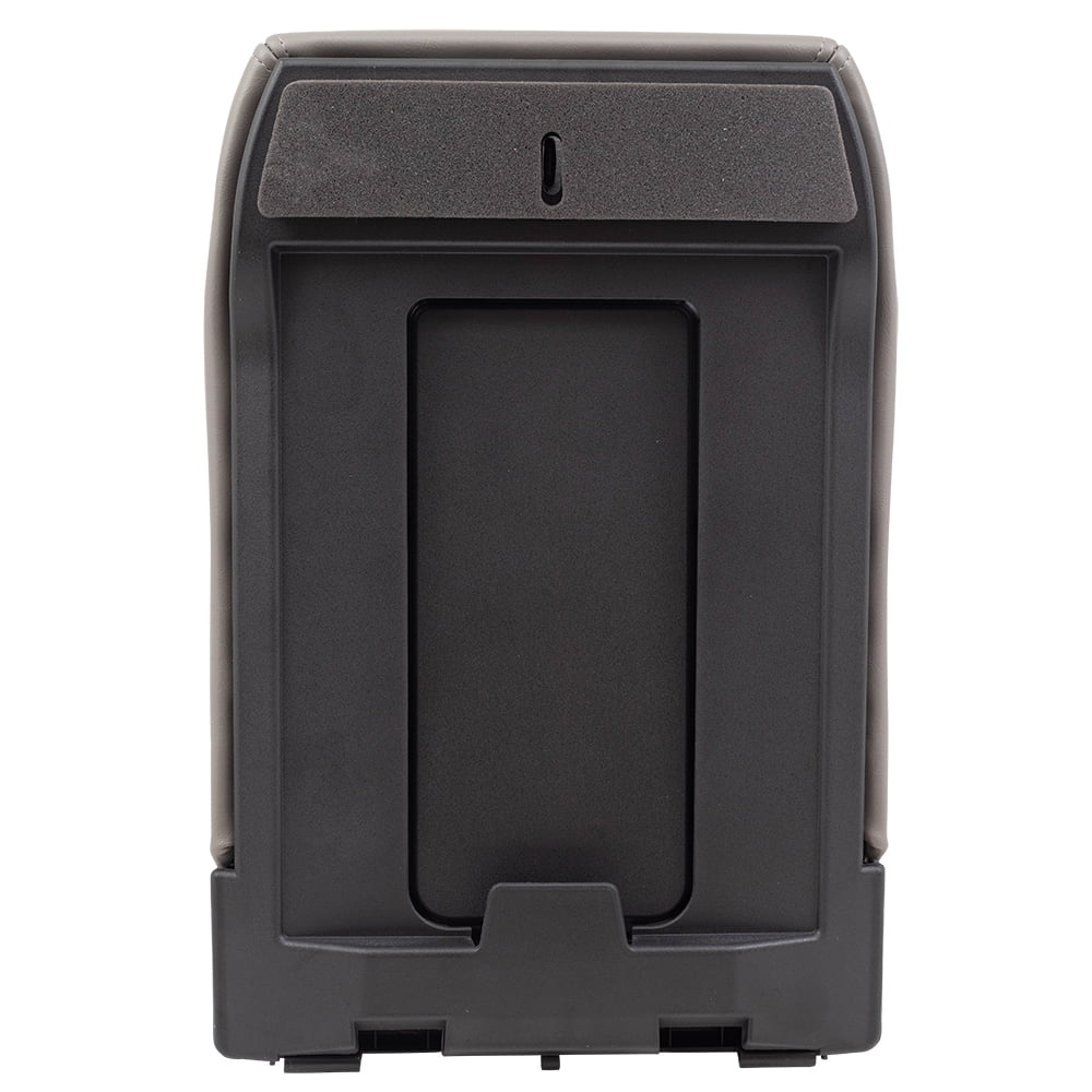 Brock Replacement Gray Center Console Lid Repair Kit Compatible with 2001-2006 Silverado Sierra Pickup Truck Tahoe Yukon & XL 19127365