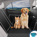 Dog Car Seat Cover for Back Seat, Waterproof Pet Seat Cover 600D Scratch-Proof Dog Seat Cover for Truck, Vehicle SUV, Tesla, Machine Washable,Color Black