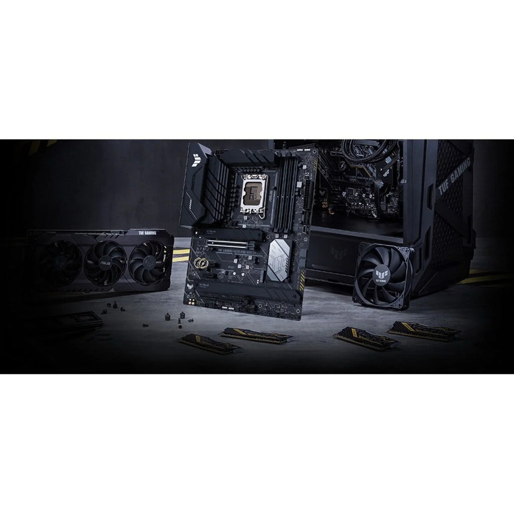 ASUS TUF GAMING H670-PRO WIFI D4 LGA 1700 (Intel 12th &13th Gen) ATX Gaming Motherboard (PCIe 5.0, DDR4, 14+1 DrMOS, 4xPCIe 4.0 M.2 Slots, WiFi 6, 2.5 Gb LAN, Front USB 3.2 Gen 1 Type-C)
