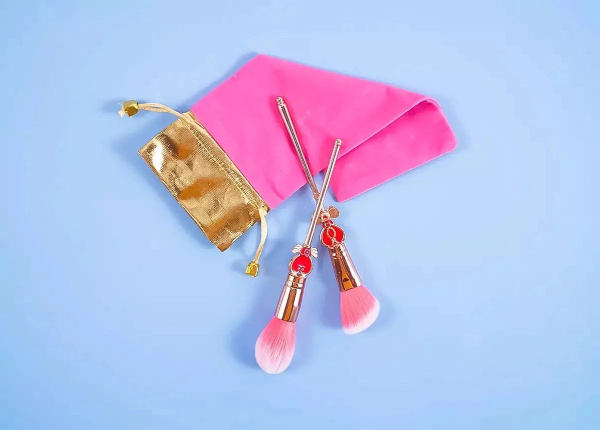 Magenta Sakura Sailor Moon Anime Makeup Brush Set