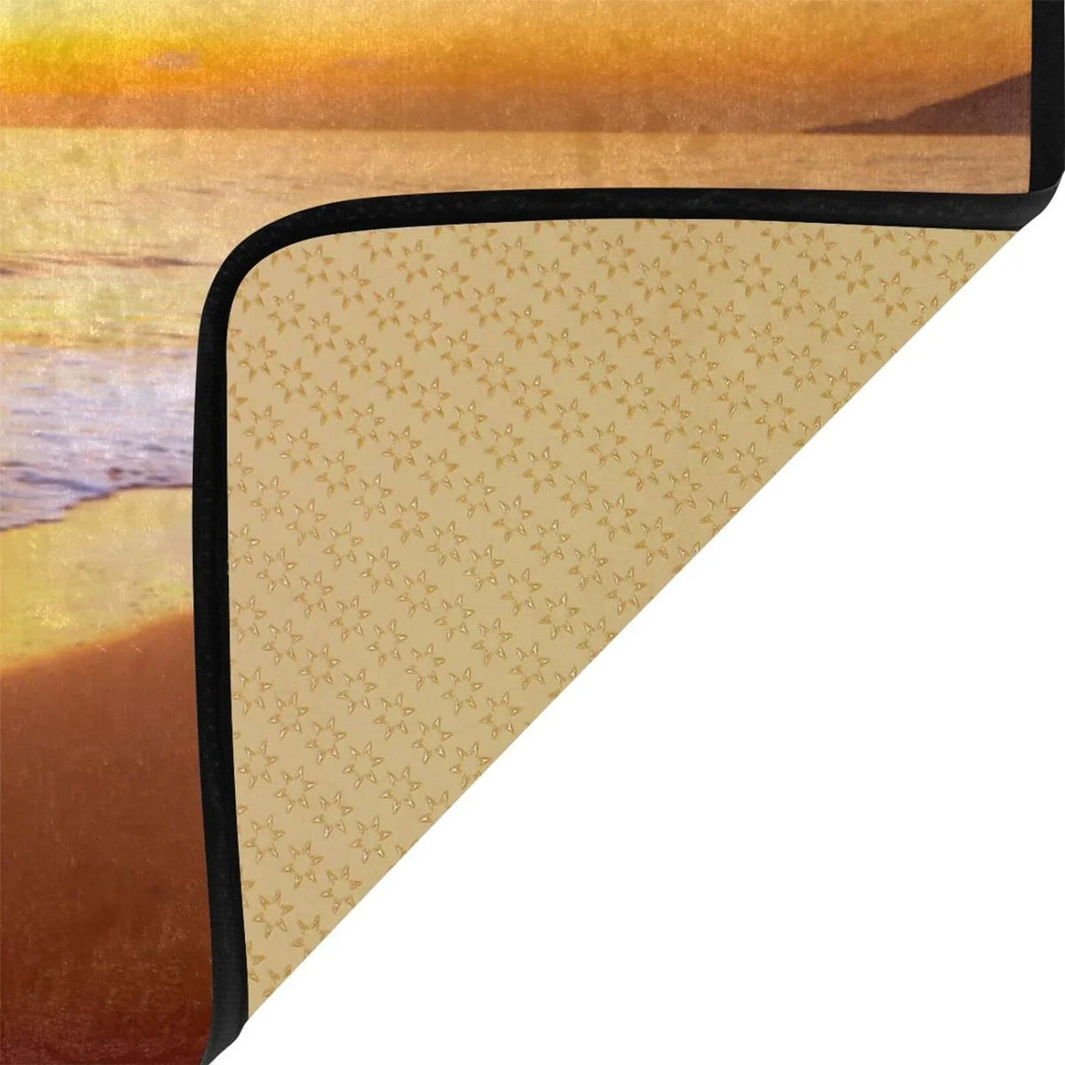 Wellsay Summer Beach Sunset-1 Kitchen Rug Mat Anti-Fatigue Comfort Floor Mat Waterproof Non Slip Washable Kitchen Rug for Kitchen Washroom Bedroom Sink 39 x 20 inch